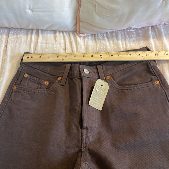 Levi’s 501 brown sz 28x30 NWTS WOMEN - Picture 4 of 9